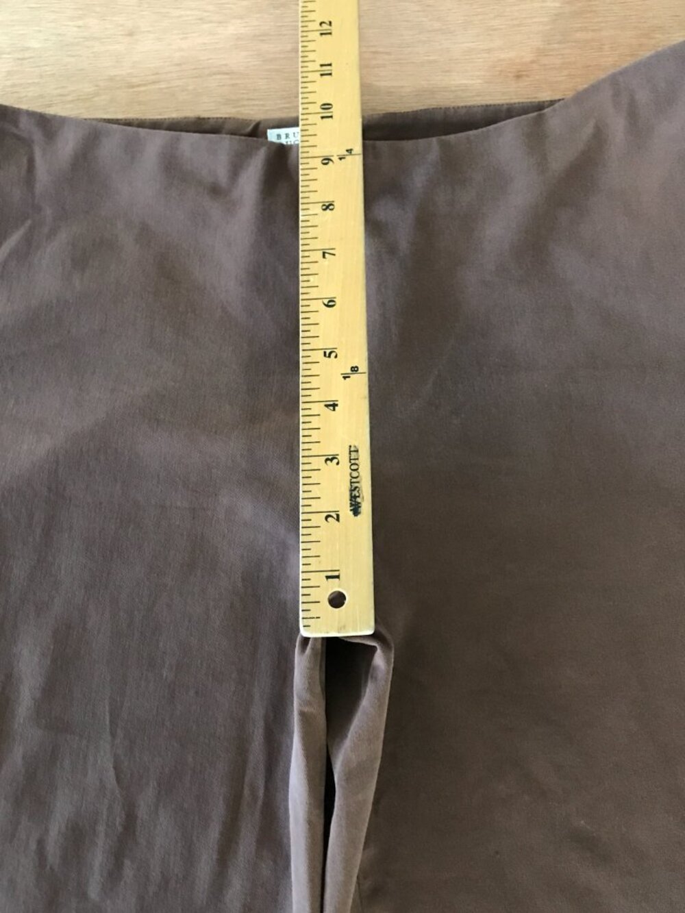 Brunello Cucinelli Crepe Slim Ankle Pants Women 10 Brown Mid Rise Stretch 19284 - Picture 9 of 13